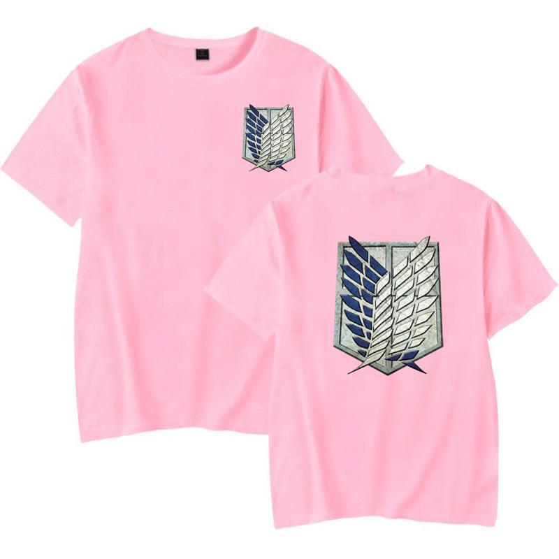 Attack on Giant Japanese Manga T-shirt: Unisex White Tee with Round Neck, Short Sleeves, Large Size for Summer