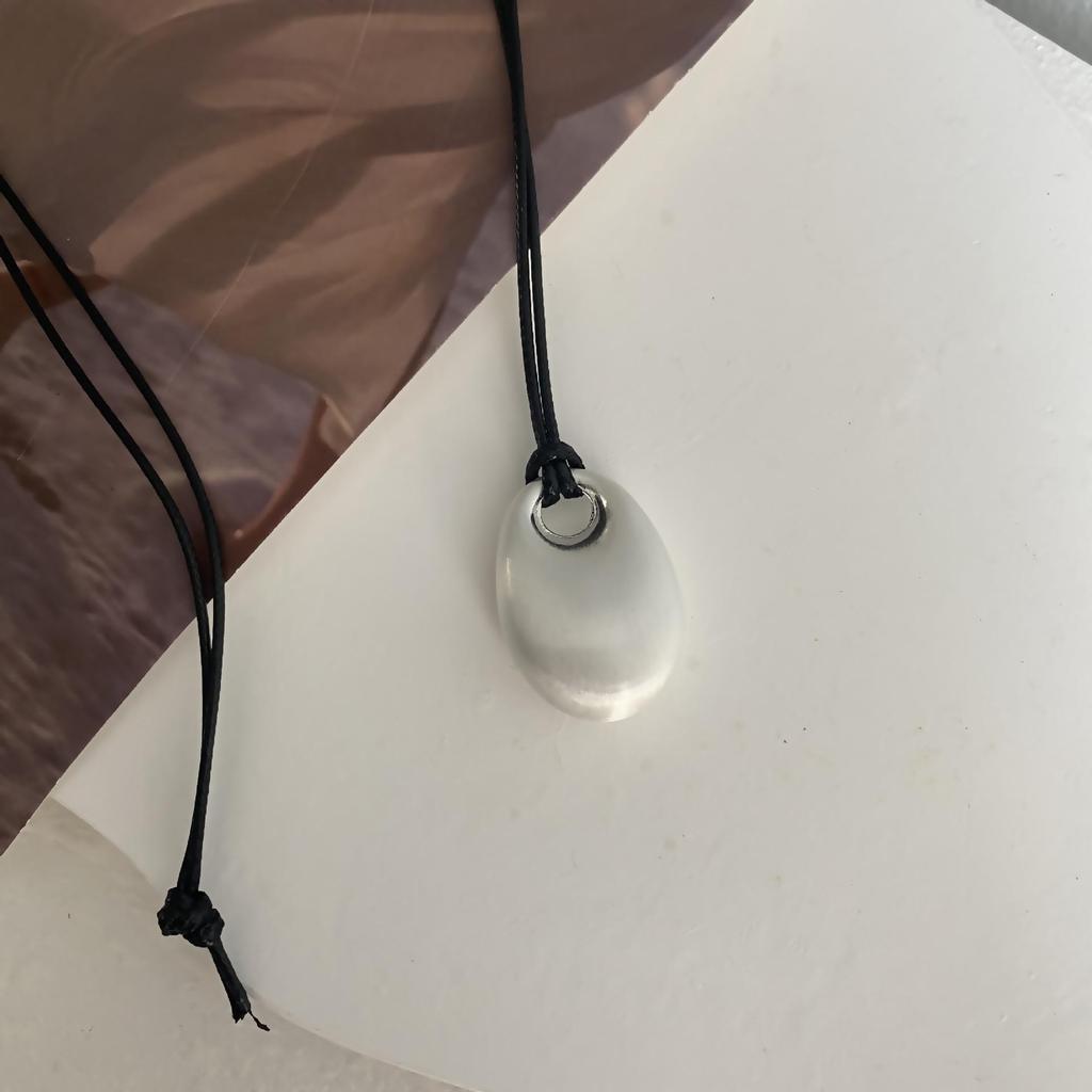 Korean Geometric Pendant Necklace: Luxury Long Trendy Women's Sweater Chain