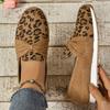 Fashion Spring and Autumn Fashion Women Comfortable Casual Sneakers Women Outdoor Leopard Print Slip-On Flats Shoes Zapatos De Mujer