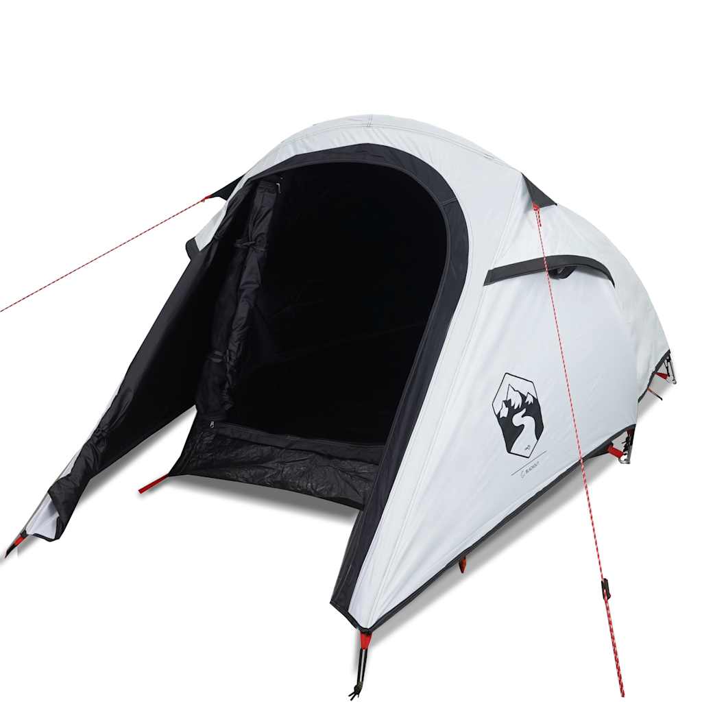 Tunnel Camping Tent for 3 Persons White & Dark Waterproof