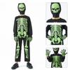 Kids Fancy Dress Up Cosplay Party Bodysuit Role Play Jumpsuit Kids Halloween Costumes Scary Skeleton Costumes for Kids