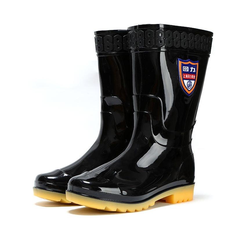 Rain shoes adult plastic rain shoes high-top short rain boots waterproof, non-slip and wear-resistant overshoes water boots