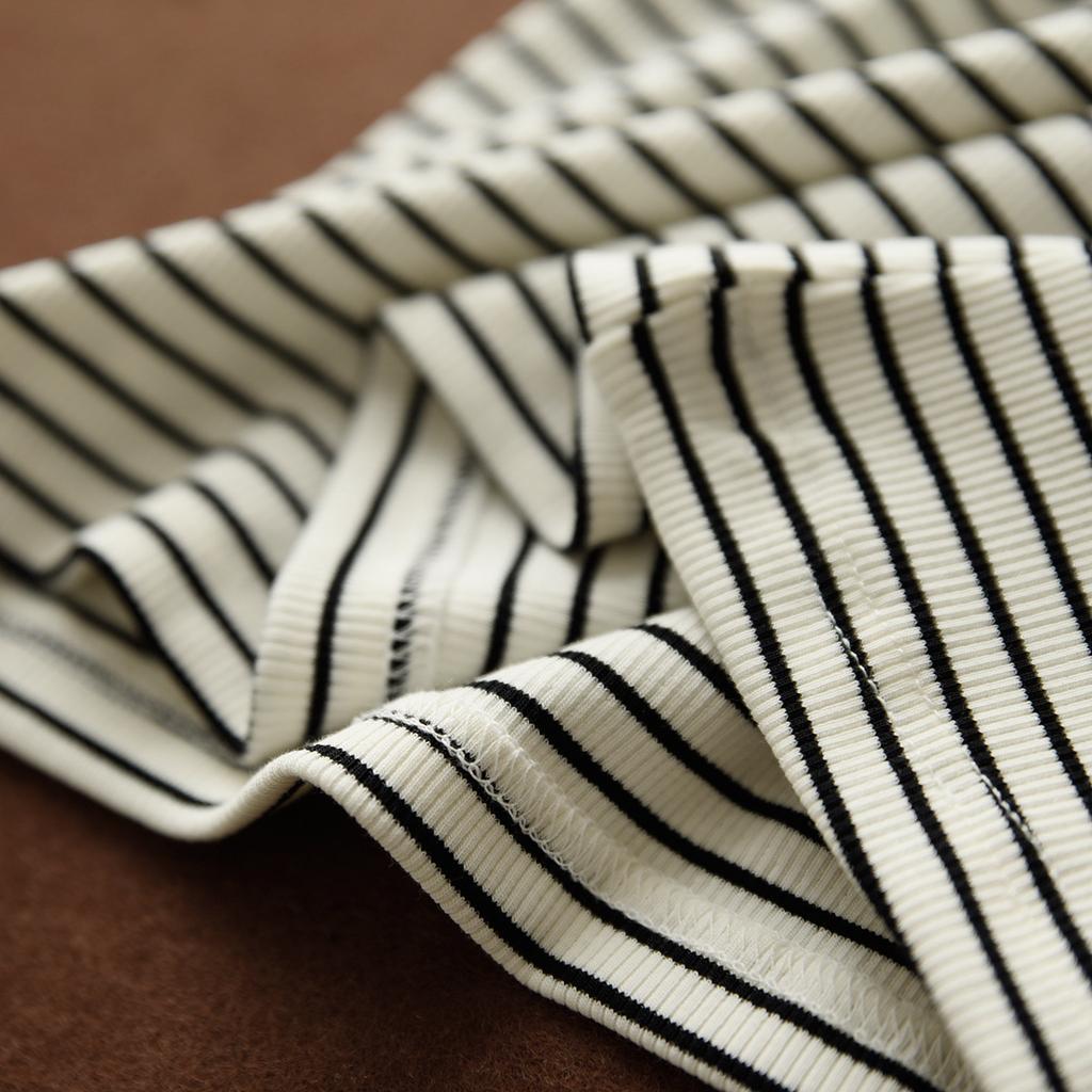 Summer Women's Cover Side Breasts Hundred with Outside Wear Inside Cotton Striped Camisole Tank Top