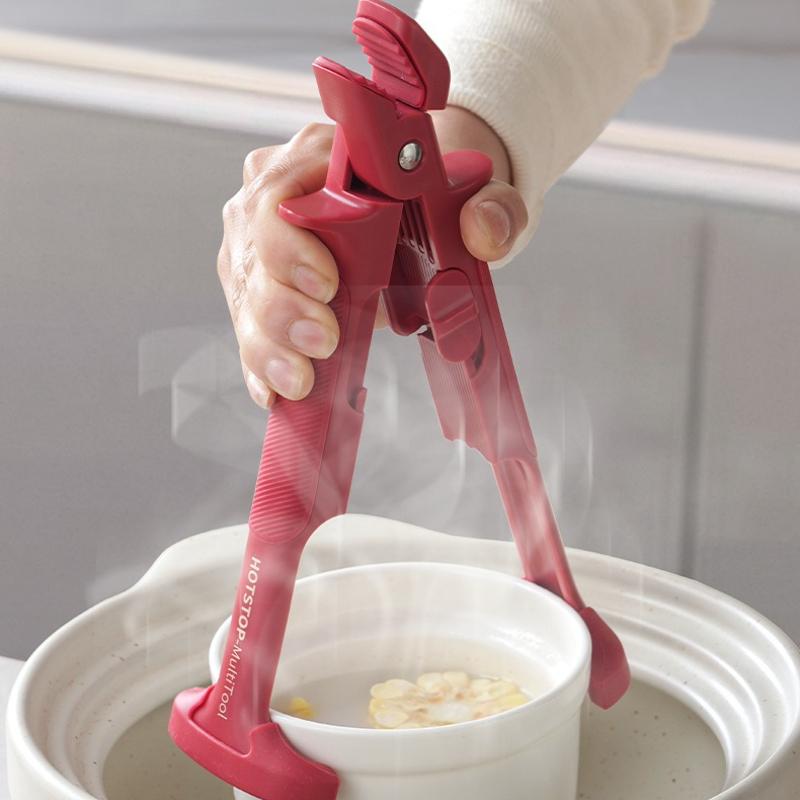 2 in 1 Anti Scald Bowl Holder Clip Silicone Clamp Anti-hot Clip Lifter Kitchen Oven Dish Lifter Clips Accessories Tools