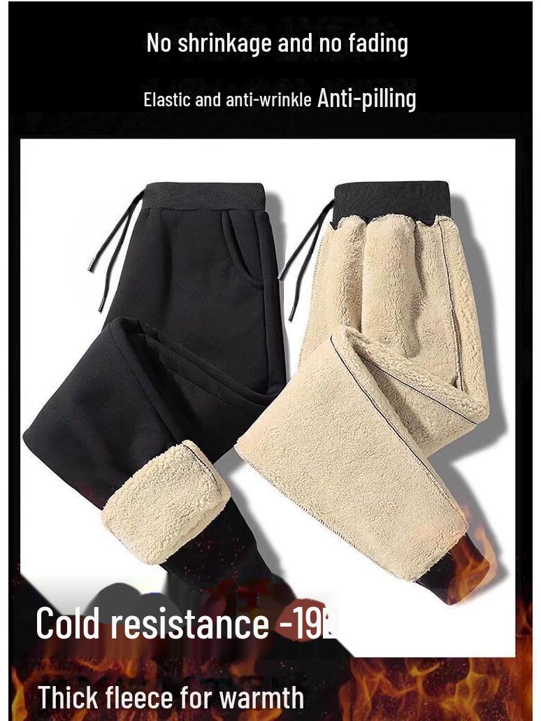 

Мужские однотонные спортивные штаны с манжетами и бархатной подкладкой 4XL