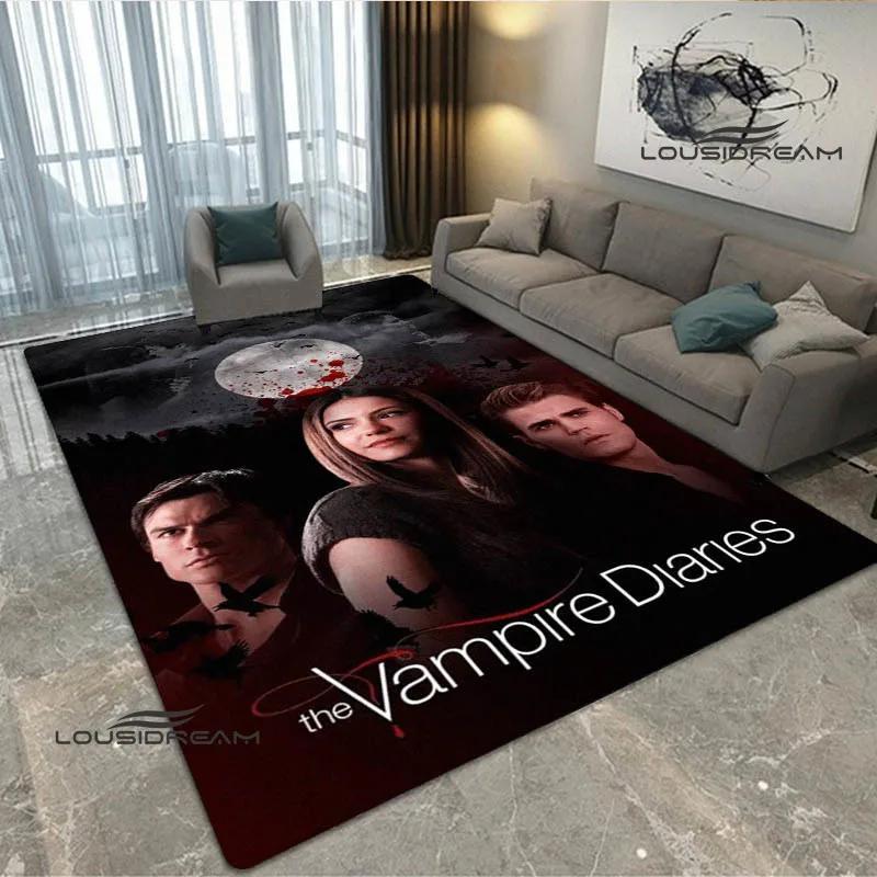 The Vampire Diaries Damon salvatore print carpet Yoga mat area rug room decor door mat Non -slip carpet kawaii rug Birthday Gift
