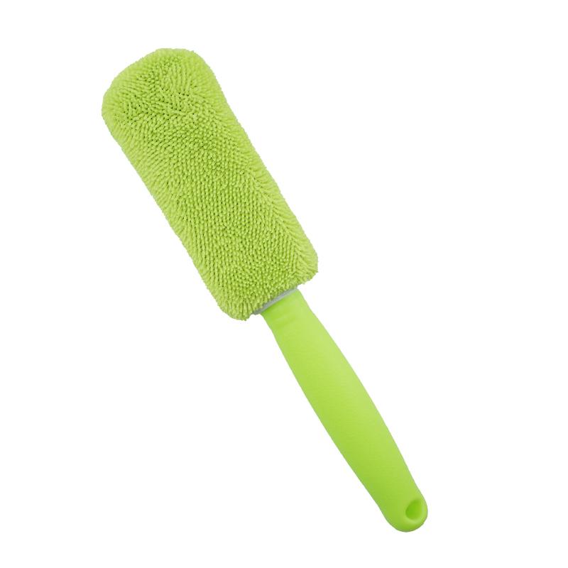 Car Wash Portable Microfiber Wheel Tire Rim Brush Car Wheel Wash Cleaning for Car with Plastic Handle Auto Washing Cleaner