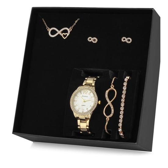 

Серьги-серьги-серьги-браслет-часы Подарочный набор