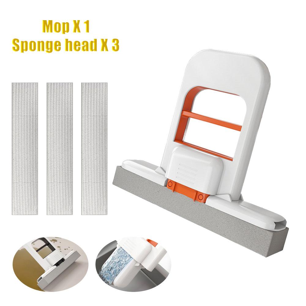 Mini-Schwammmopp Freihändige Reinigungswischer Mini Tragbarer Super Saugfähiger Mopp für Schreibtisch Boden Badezimmer Küche Glas Auto Reinigung