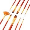 10pcs Paint Brushes Set Kit Artist Paintbrush Multiple Mediums Brushes with Nylon Hair for Artist