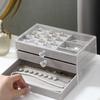 Multi Tiers Jewelry Display Stand Jewellery Holder Jewelry Storage Box Clear Drawer Organizer for Necklaces/Earrings