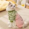 Autumn and Winter Dog Big-eyed Monster Striped Small and Medium-sized Dog Warm Four-legged Cat Teddy Bear Pet Clothes