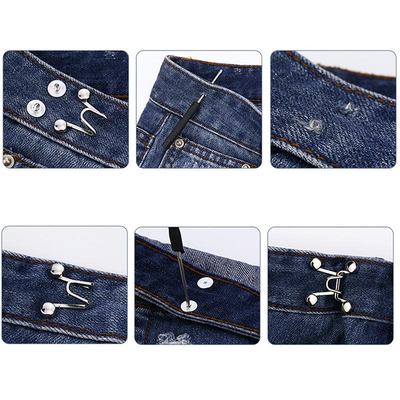 Women'S Brooch Set Tighten Waist Brooches For Women Skirt Pants Jeans Adjustable Waist Clip Metal Pins Clothing Accessories