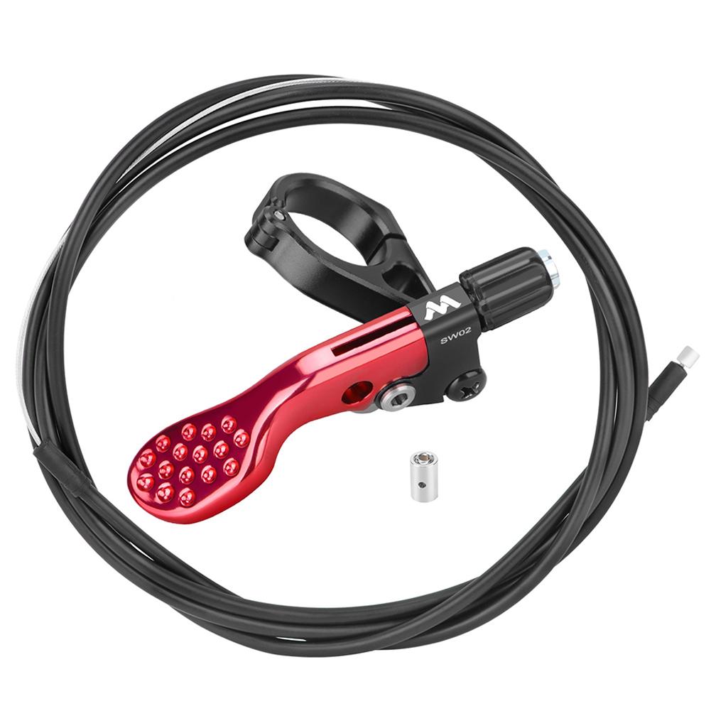 Bicycle Dropper Post Lever Shifter Universal Bicycle Dropper Seatpost Remote Wire Control for Mountain Road Bicycle Handlebars