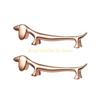 Set of 2 Dachshund Chopstick Stands Durable Alloy Dachshund Chopstick Rest Desktop Decoration Stand Holder Top Sale