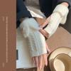 New Knitted Knitted Gloves Soft Elastic Half Finger Mitten Solid Color Fingerless Gloves Autumn and Winter