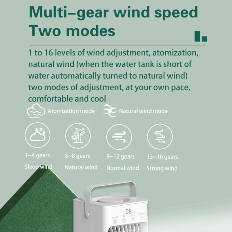 Household Student Dormitory Spray Fan Desktop USB Cooling Fan Mini Water-cooled Fan  11W 154.5x167x261mm