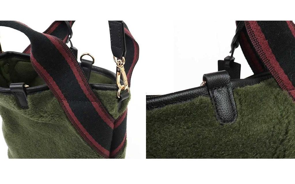 Forna Reversible Fur Shoulder Bag, Women's, Beige (20)