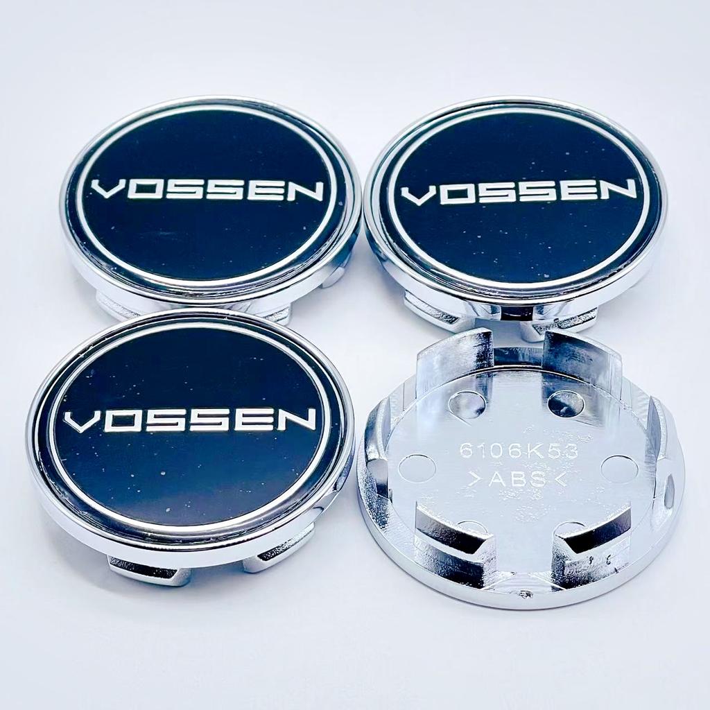 4PCS VOSSEN Wheel Center Cap 53mm Rim Cover Hub Cap Wheel Cap For 50mm VOSSEN Racing Badge sticker Decals Styling accessories