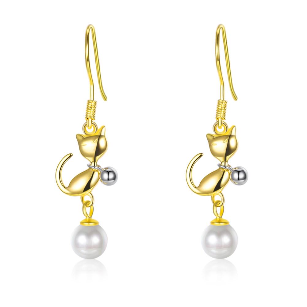 

Серьги Umcho из серебра 925 пробы с котом