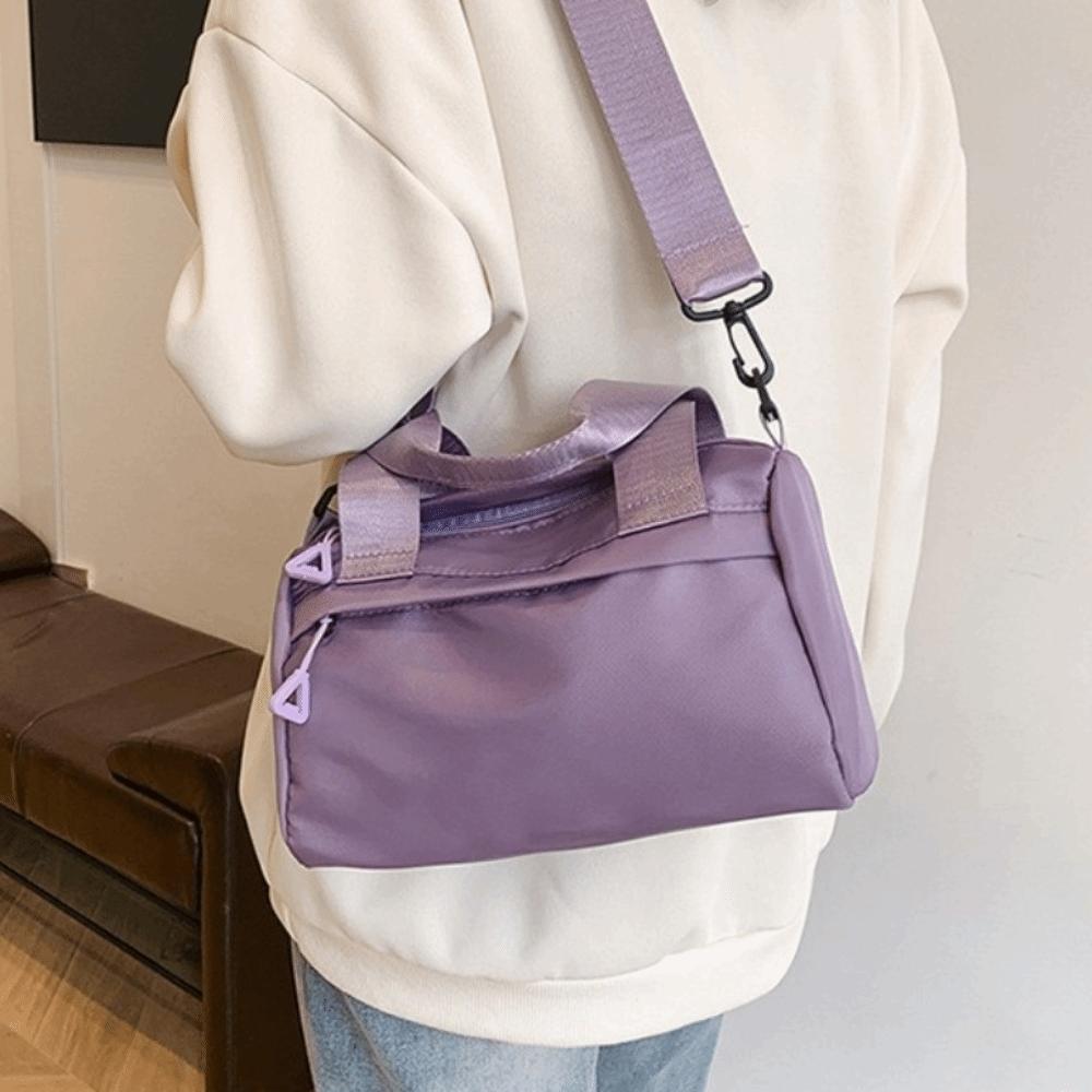 Multi Pocket Small Gym Bags Adjustable Strap Tote Bag Korea Style Nylon Crossbody Bag Daily Use