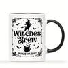 Witches Brew 11oz/330ML Ceramic Coffee Mug - Reusable, Dishwasher Safe, Perfect for Halloween & Everyday Use