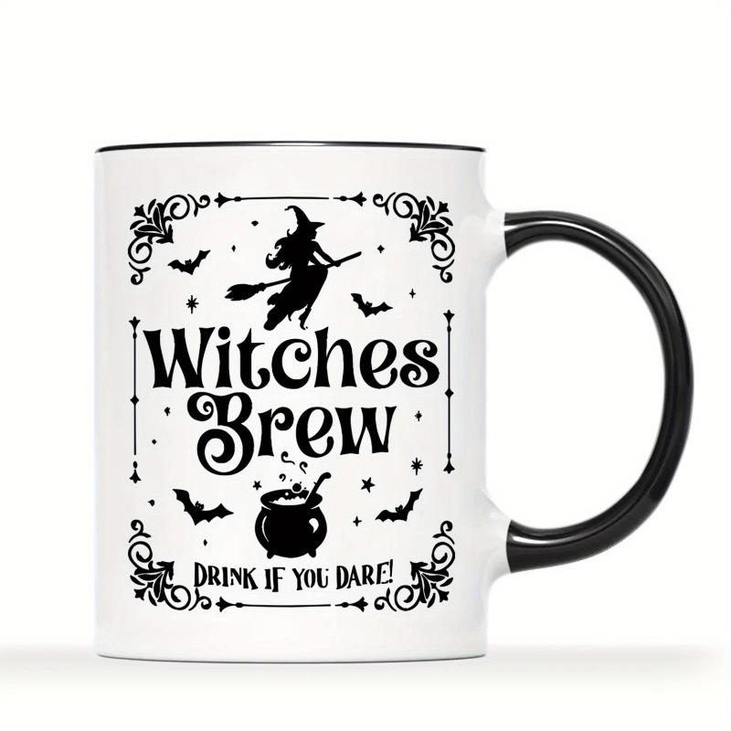 Witches Brew 11oz/330ML Ceramic Coffee Mug - Reusable, Dishwasher Safe, Perfect for Halloween & Everyday Use