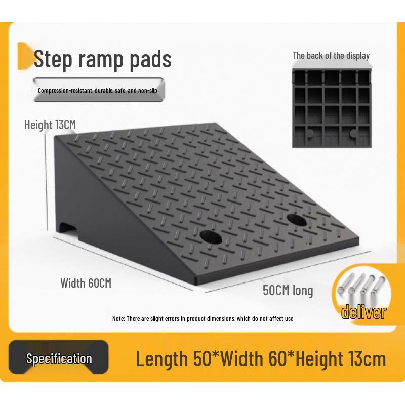 Rubber Curb & Threshold Ramp Mat for Home and Car 