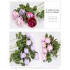 Home Decor Flower Wedding Flower Artificial Velvet Rose Bright Colors