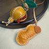 Joli Porte-clés Pendentif Fruit Grenade Porte-clés de Voiture Porte-clés en Cuir Fait Main Pendentif de Sac Mode Créative pour Femmes