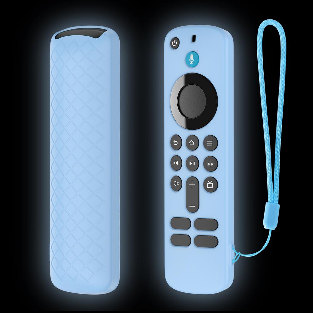 for Fire TV Stick HD/4K Silicone Remote Case with Lanyard Glow-in-the-Dark Shockproof Anti-Slip Remote Protector Case