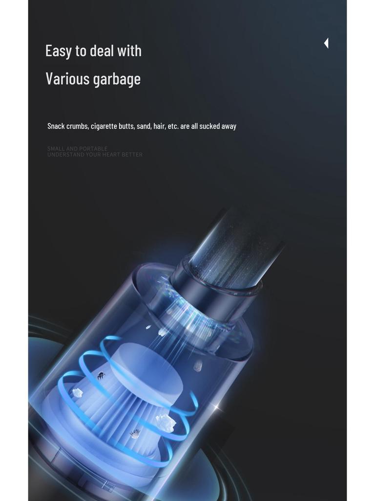 Tragbarer Hochleistungs-Handstaubsauger mit Digitalanzeige für den Heim- und Autogebrauch