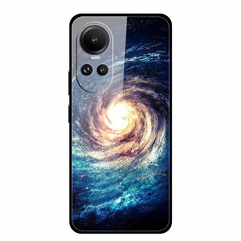 Tempered Glass Case For Oppo Reno10 Pro Cover Reno 10 5G Fashion Hard Back Cover for Oppo Reno 10 Pro 5G Reno105G Case Lion Capa