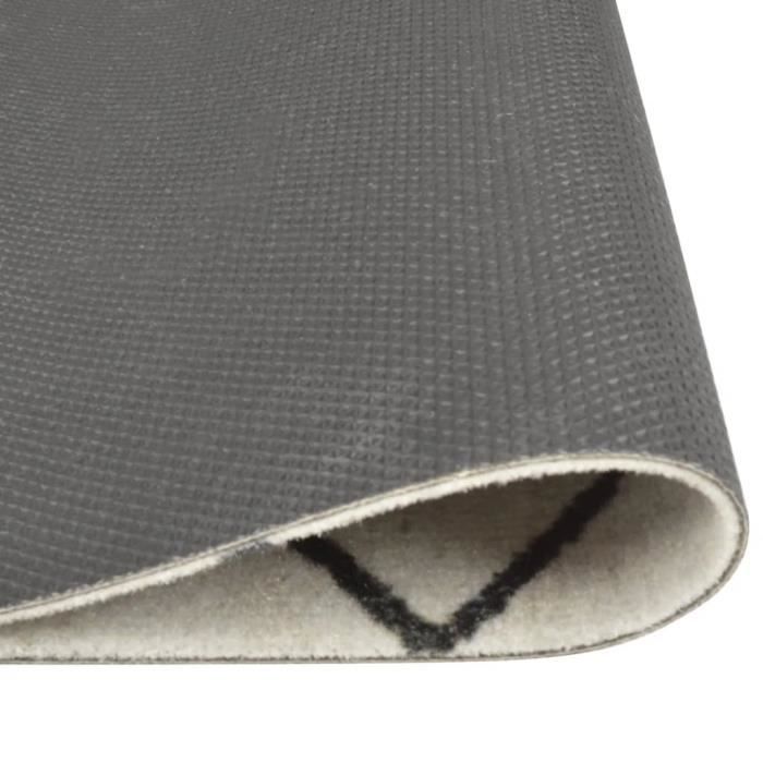 VidaXL Tapis de cuisine lavable impression carrée 60x180 cm velours 136568