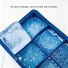 2pcs 6 Cells Ice Maker With Lid Silicone Large Ice Cube Trays Ice Cube Molds  Cocktails Making