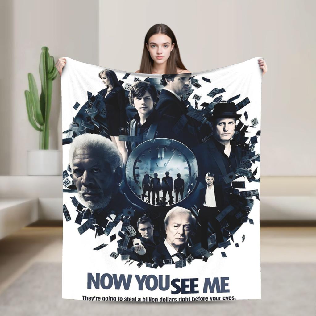 Now You See Me 3 Movie Blanket Quality Warm Soft Throw Blanket Winter Picnic Bedroom Graphic Bedspread