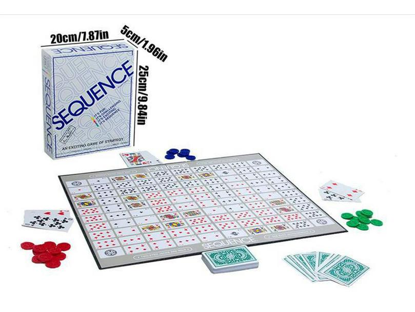 SEQUENCE GAME: Sequence Maze Fancy Gomoku Table Card Party Chess
