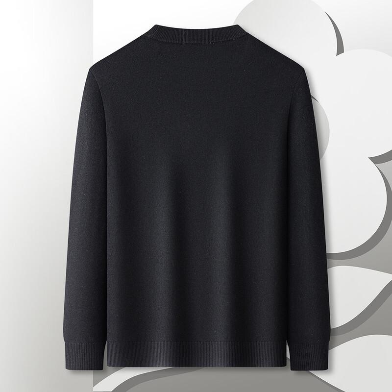 MONTAGUT Men's 100% Merino Wool Crew Neck Sweater