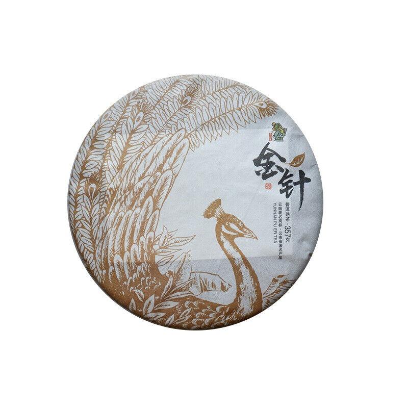 Puerh Zralý čajový dort Starý zlatý jehlový 357g Čajový dort Pu-er
