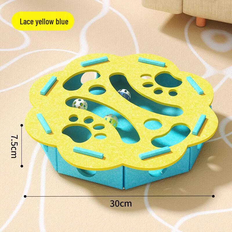 Interactive Cat Felt Maze Toy Box