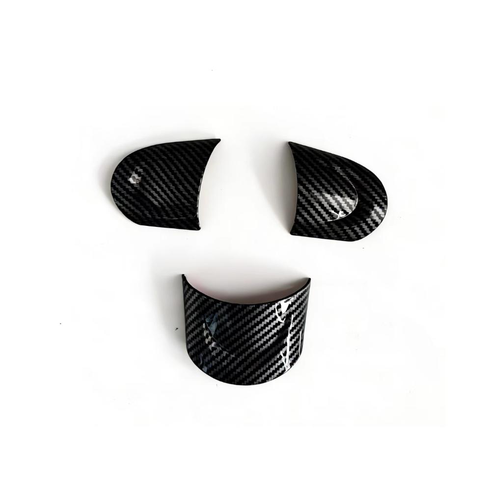 3Pcs For MINI COOPER R55 R56 R57 R58 R59 R60 R61 Steering Wheel Trim Panel Cover Decoration Sticker Car Accessories