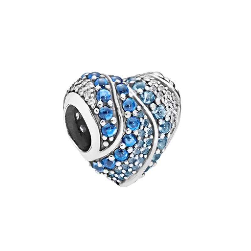 Pandora Gradient Blue Heart of the Ocean 925 Silver Jewelry Accessories Women's 797015NABMX