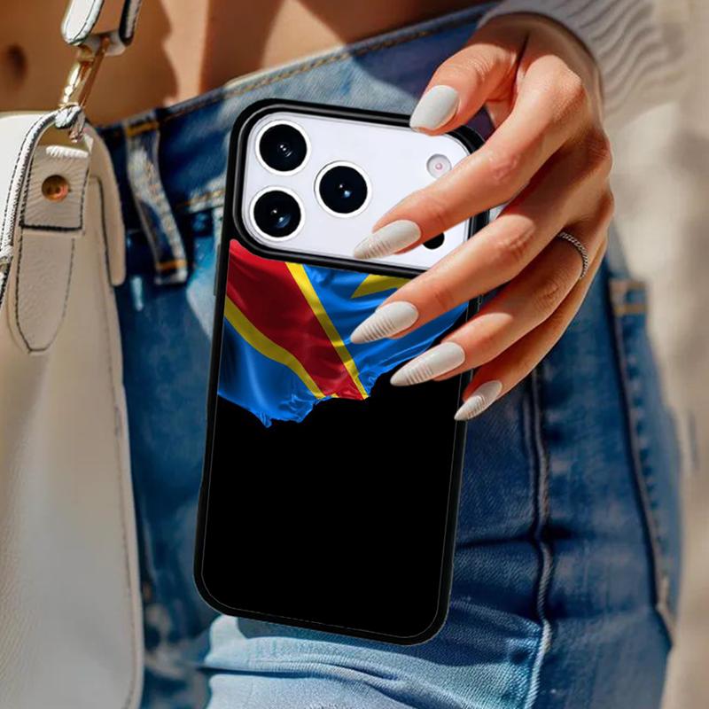 Democratic Republic of Congo Flag Phone Case For iPhone 17 Air 14 15 13 12 Max Cover For Apple 16 16e 11 Pro Max Plus Coque