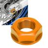 Motorcycle Rear Wheel Axle Nut M20xP1.5 Aluminum Replacement for Yamaha YZ125 YZ250 1999‑2021Yellow