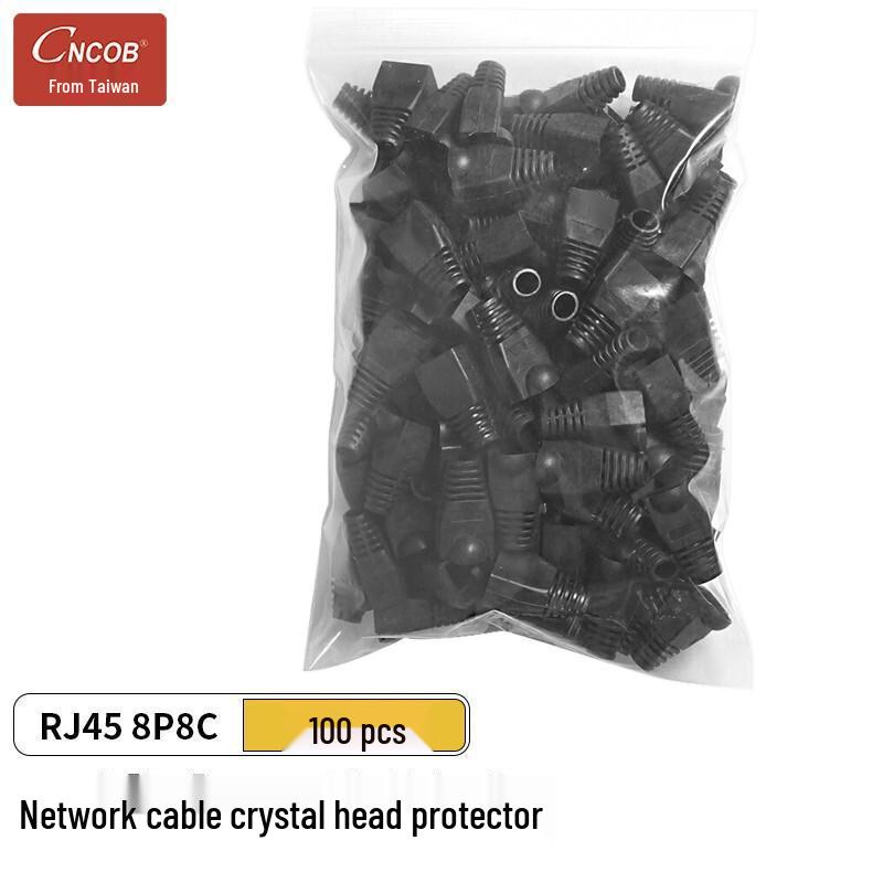 CNCOB Colorful Engineering-Grade RJ45 Cat5e Network Cable Crystal Head Protector 8P8C