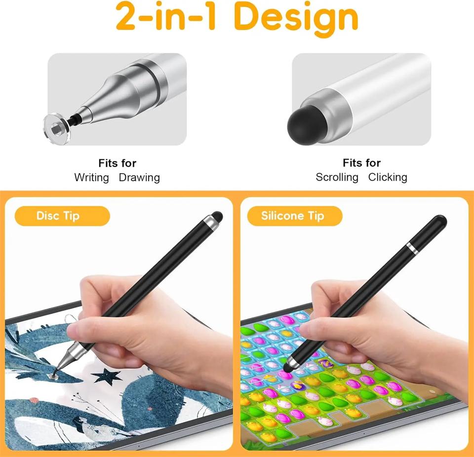 Universal Stylus Pen für Android IOS Zeichnen Kapazitiver Bildschirm Touch Pen für Xiaomi Samsung 2 in 1 Hohe Empfindlichkeit Tablet Stifte