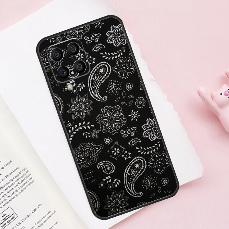 Bandana Seamless Pattern Case For Samsung Galaxy M51 M55 M35 M15 M56 M36 M16 M06 M13 M33 M53 M12 M32 M52 M14 M34 M54