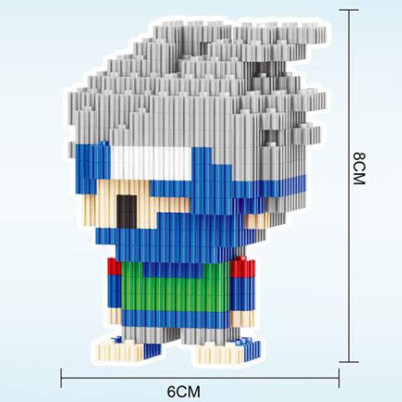 Naruto Diamond Blocks Building Block Cartoon Warrior Tracksuit Anime Demon Fox Gourd Ninjutsu Children Toys for Boy Model