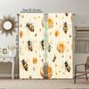 Set Of 2 Versatile Polyester Transparent Curtains Home Decoration Cartoon Bee Use Bedrooms Living Rooms Curtain For Sitting Room Made