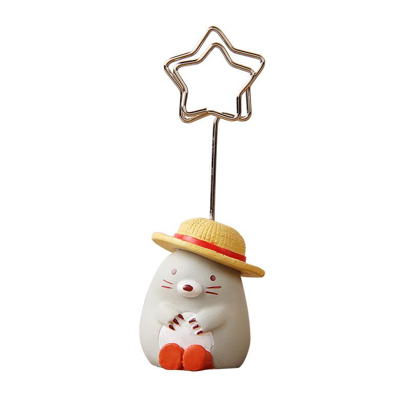 Cute and Creative Animal Resin Message Holder, Office Desk Decoration, Cute Ornaments, Message Holder, Photo Holder